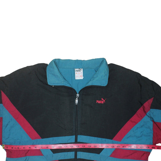 Mens UK Size XL PUMA Multicoloured Windbreaker Coat