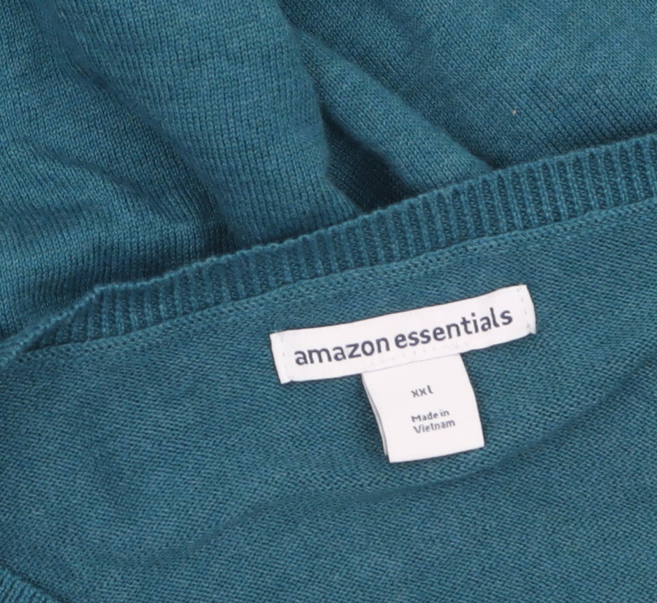 Womens UK Size 2XL Amazon Essentials Blue Pullover Jumper