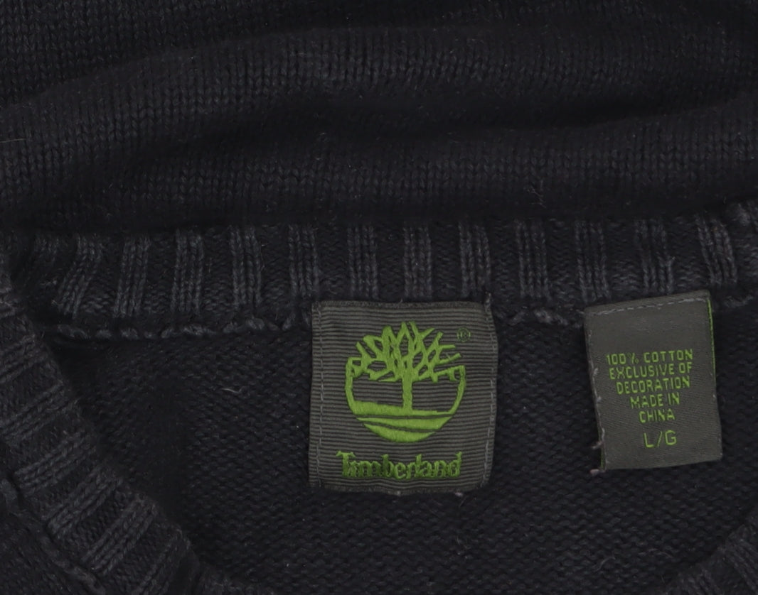 Mens UK Size L Timberland Black Pullover Jumper