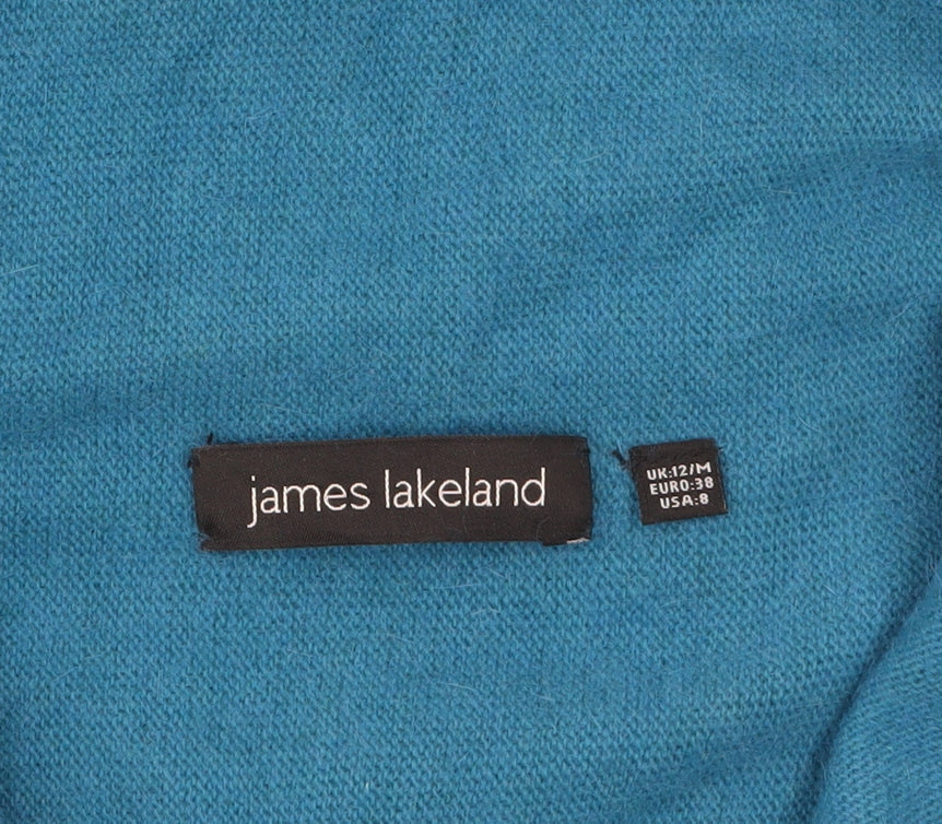 Womens UK Size 12 James Lakeland Blue Cardigan Jumper