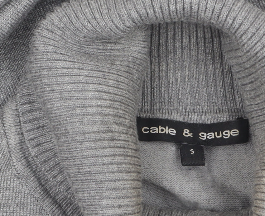 Womens UK Size S Cable & Gauge Grey Basic Tank