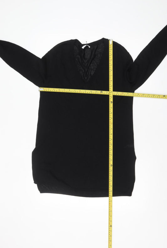 Womens UK Size S NICOLE FARHI Black Pullover Jumper