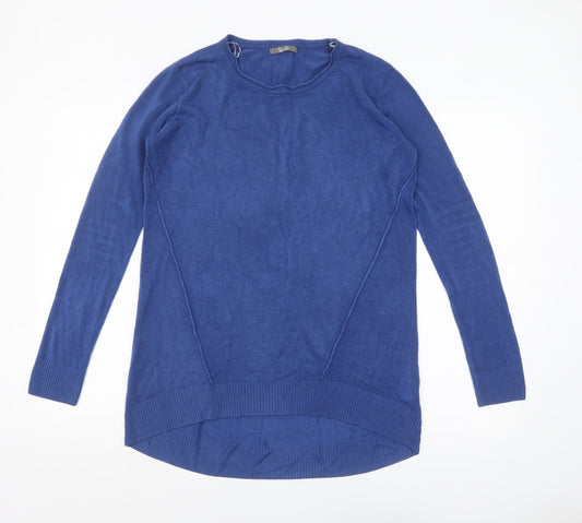 Womens UK Size 10 South Blue Pullover Jumper