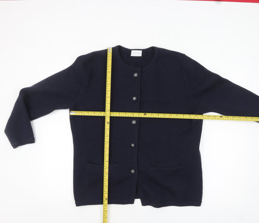 Womens UK Size L Cotswold Collections Blue Cardigan Jumper