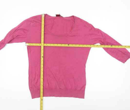 Womens UK Size L John Smedley Pink Pullover Jumper