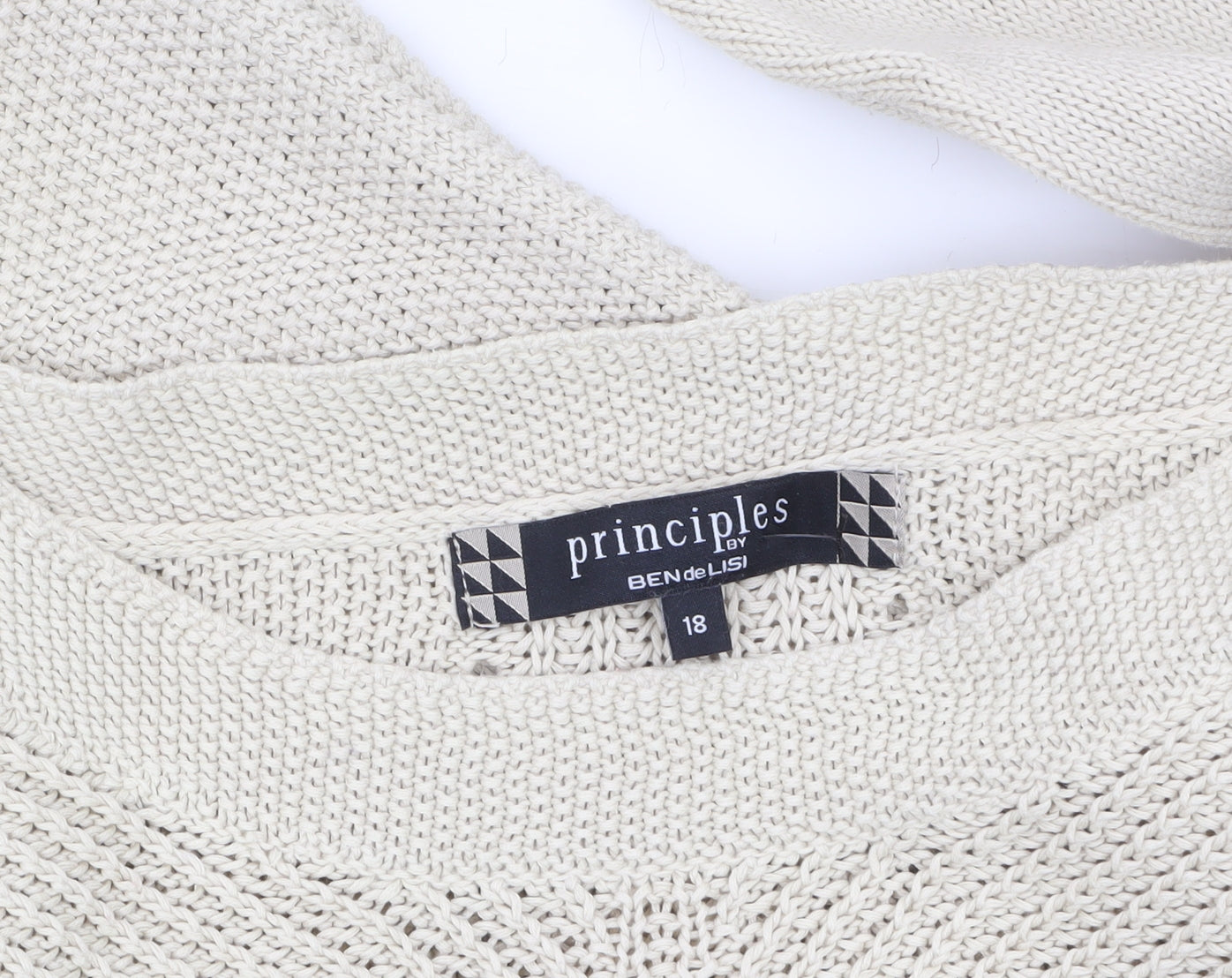 Womens UK Size 18 Principles by Ben de Lisi Beige Pullover Jumper