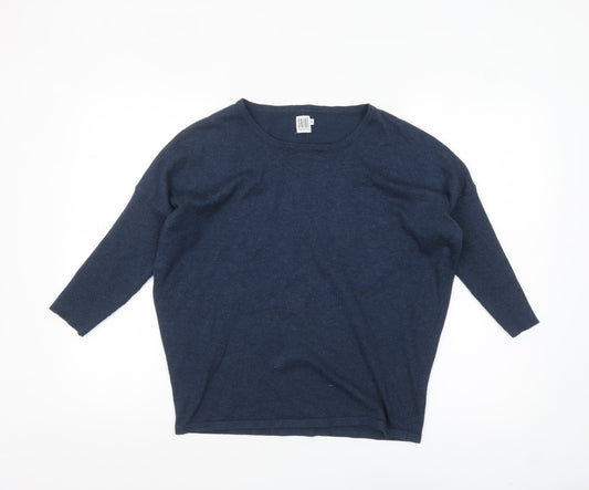 Womens UK Size S Saint Tropez Blue Pullover Jumper