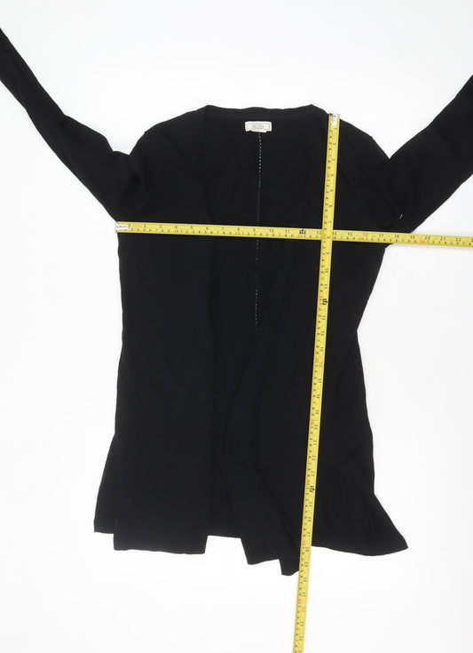 Womens UK Size 8 Fat Face Black Cardigan Jumper