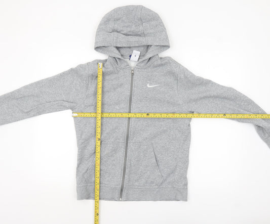 Boys UK Size XL Nike Grey Full Zip Hoodie