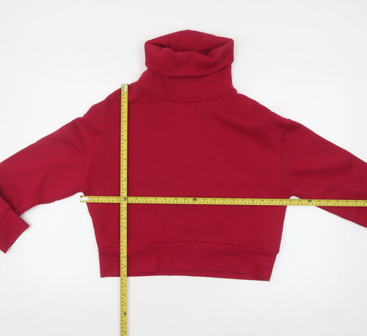 Womens UK Size S Zara Red Pullover Sweatshirt