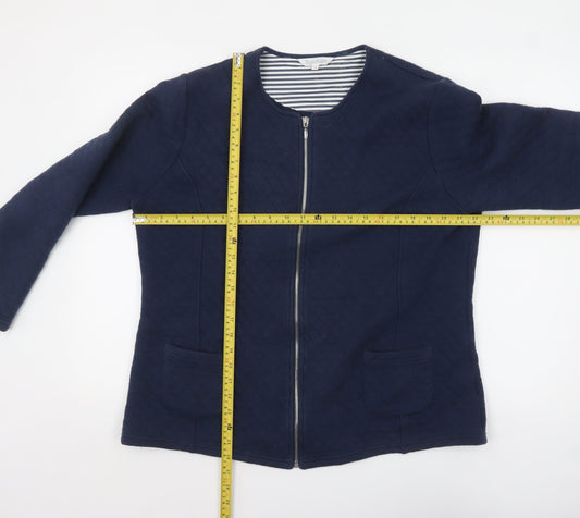 Womens UK Size 18 Tulchan Blue Quilted Coat