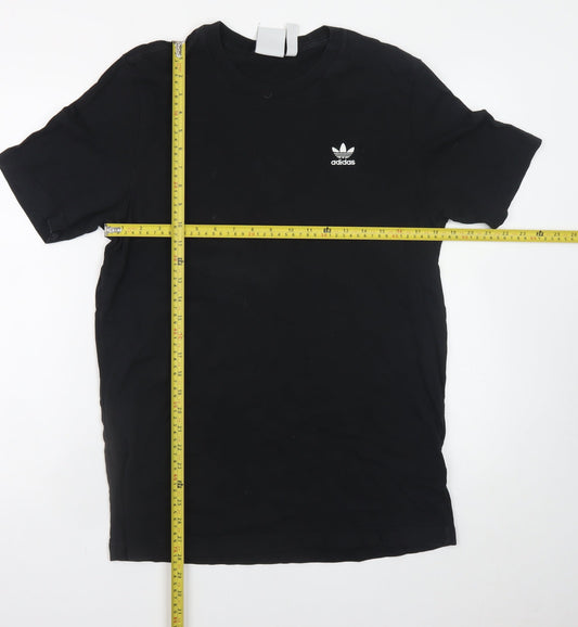 Adidas Men's Black Cotton Short Sleeve Crew Neck T-Shirt M