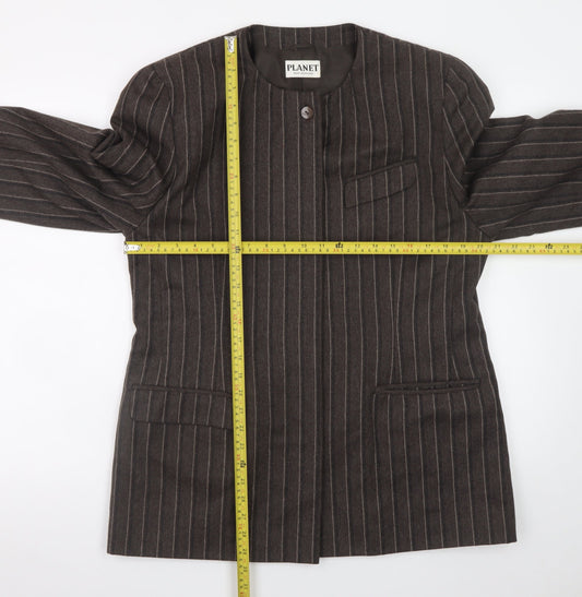 Womens UK Size 16 Planet Brown Blazer