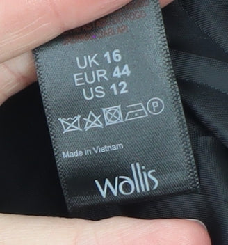 Womens UK Size 16 Wallis Regular Black Blazer