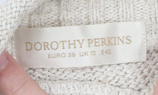 Womens UK Size 10 Dorothy Perkins Ivory Pullover Jumper