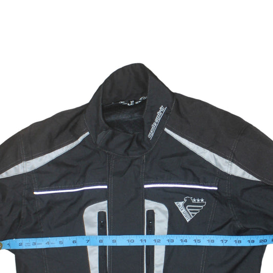 Cycle Spirit Men's Black Motorcycle Jacket M Water Resistant Lined