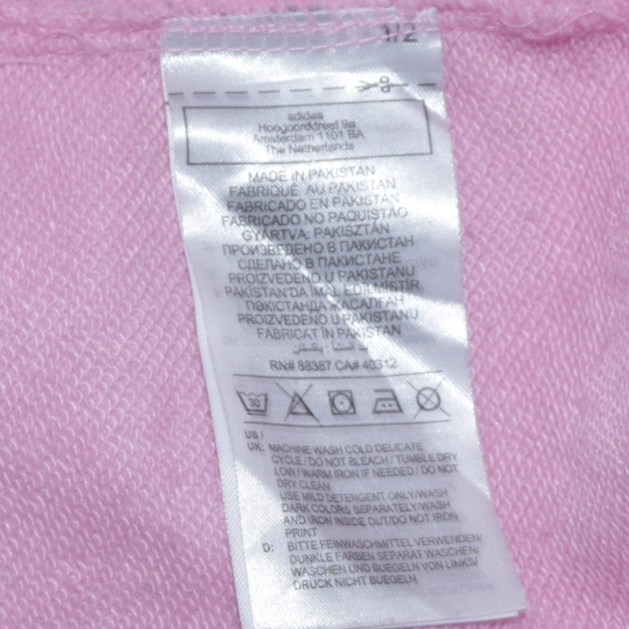 Womens UK Size 18 adidas Pink Pullover Sweatshirt
