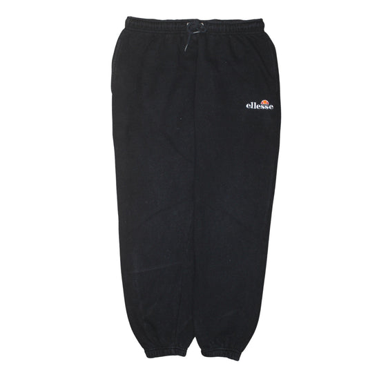 Womens UK Size M ellesse Regular Fit Jogger Black Trousers