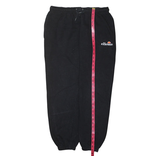 Womens UK Size M ellesse Regular Fit Jogger Black Trousers