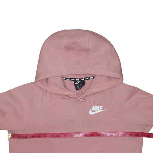 Womens UK Size M Nike Pink Pullover Hoodie