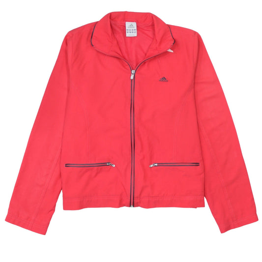Additional front view of Adidas Women's Pink Full Zip Sports Jacket, size 14