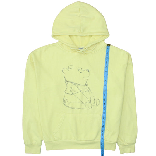 Womens UK Size 10 Disney Yellow Pullover Hoodie