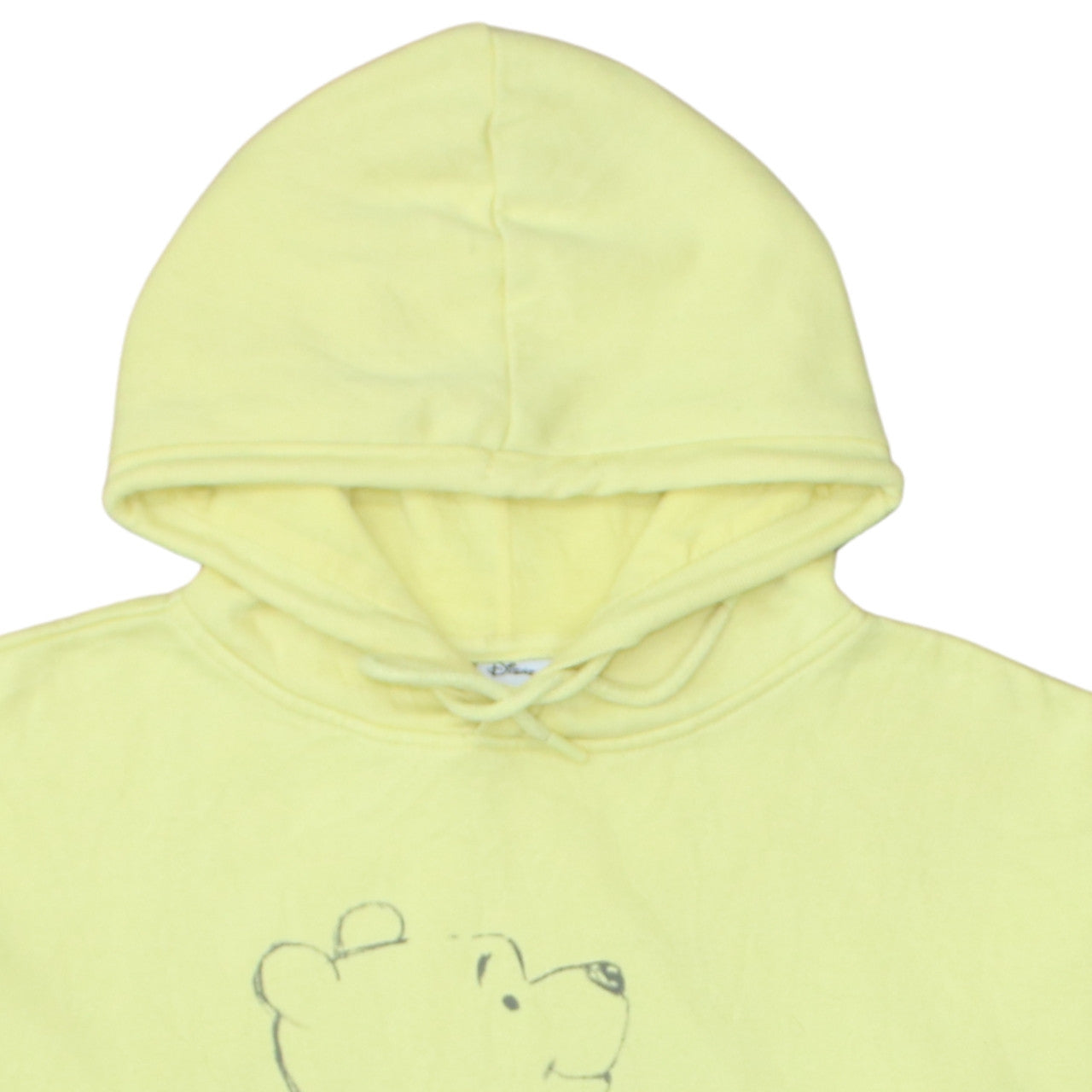 Womens UK Size 10 Disney Yellow Pullover Hoodie