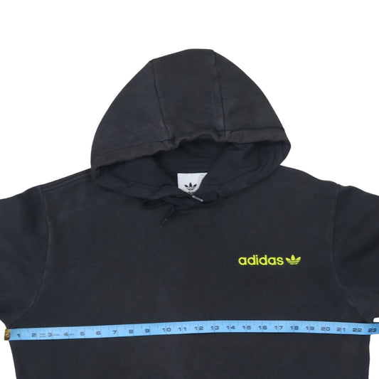 Mens UK Size M adidas Black Pullover Hoodie