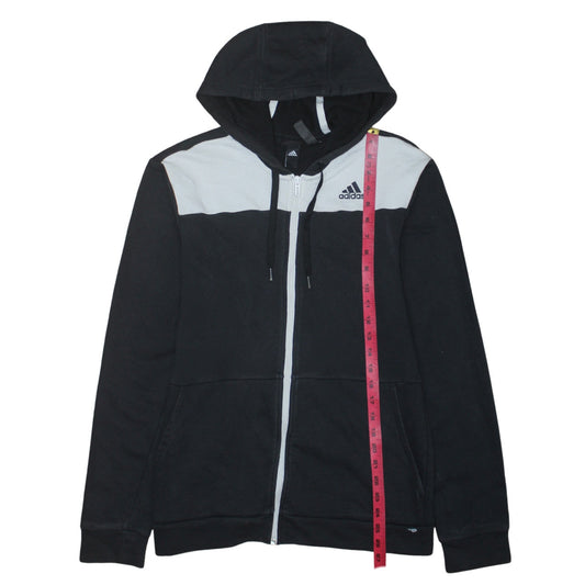 Mens UK Size S adidas Black Full Zip Hoodie