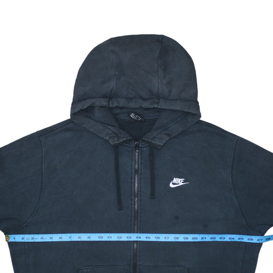 Mens UK Size XL Nike Black Full Zip Hoodie