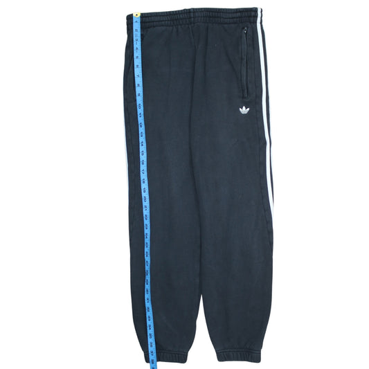 Adidas Men's Black Jogger Sweatpants M Tapered Side Stripe