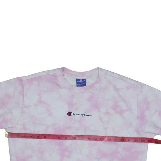Womens UK Size S Champion Pink Pullover Sweatshirt