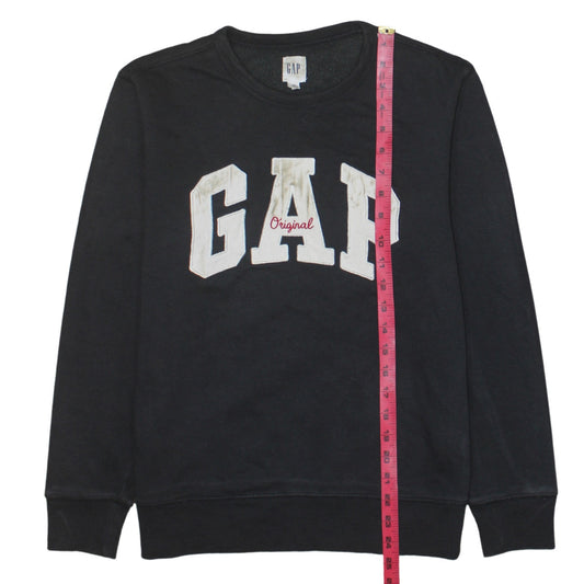 Mens UK Size XS Gap Black Pullover Sweatshirt