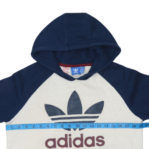 Boys UK Size 13-14 Years adidas Beige Pullover Hoodie