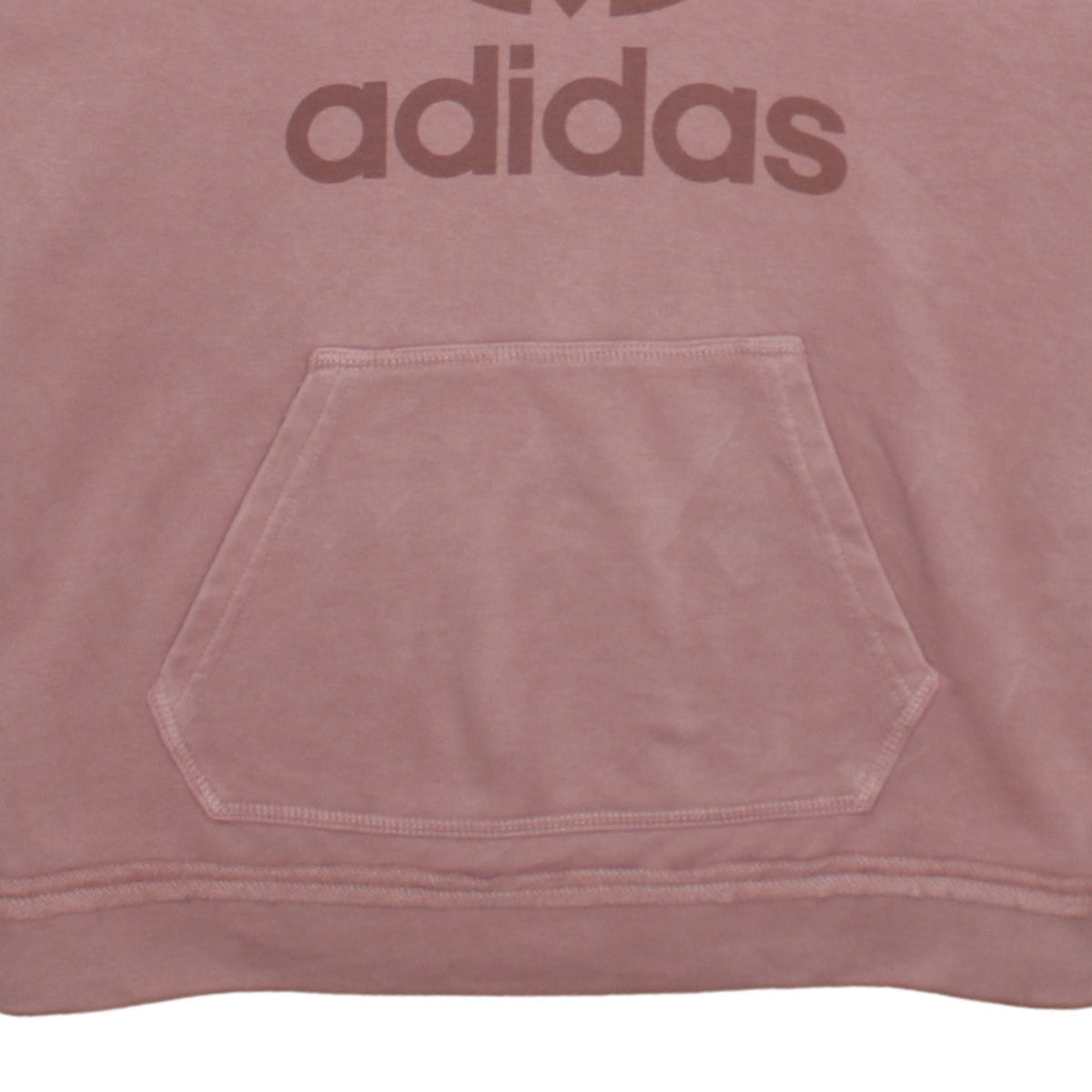 Additional view of Adidas women’s pink hooded pullover hoodie, size UK 8 l, cotton casual
