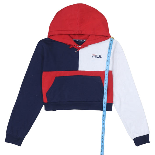 Womens UK Size L FILA Multicoloured Pullover Hoodie