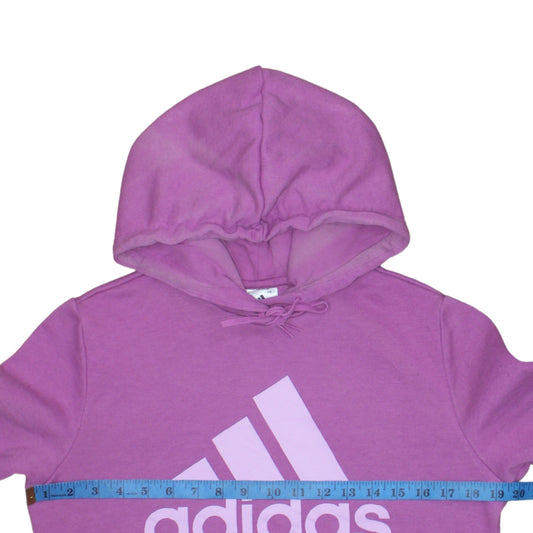 Womens UK Size 12-14 adidas Purple Pullover Hoodie