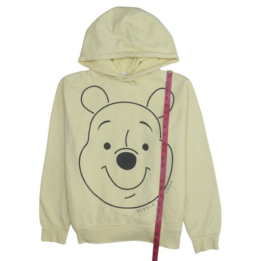 Womens UK Size S Disney Yellow Pullover Hoodie