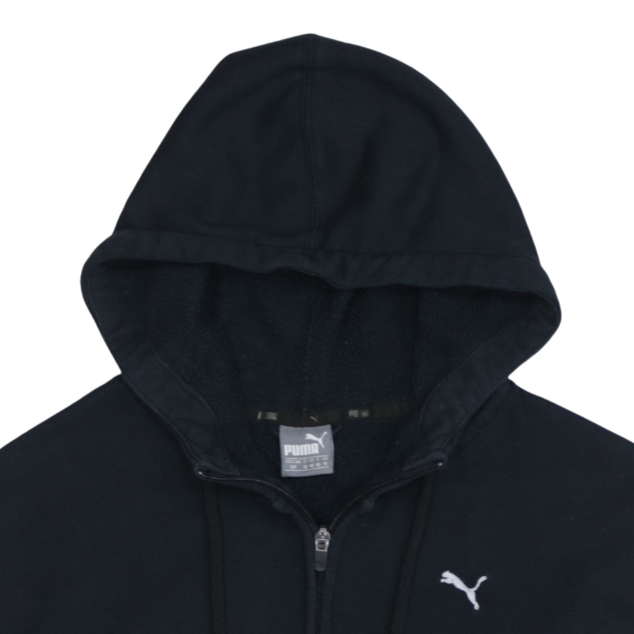 Womens UK Size 10 PUMA Black Full Zip Hoodie