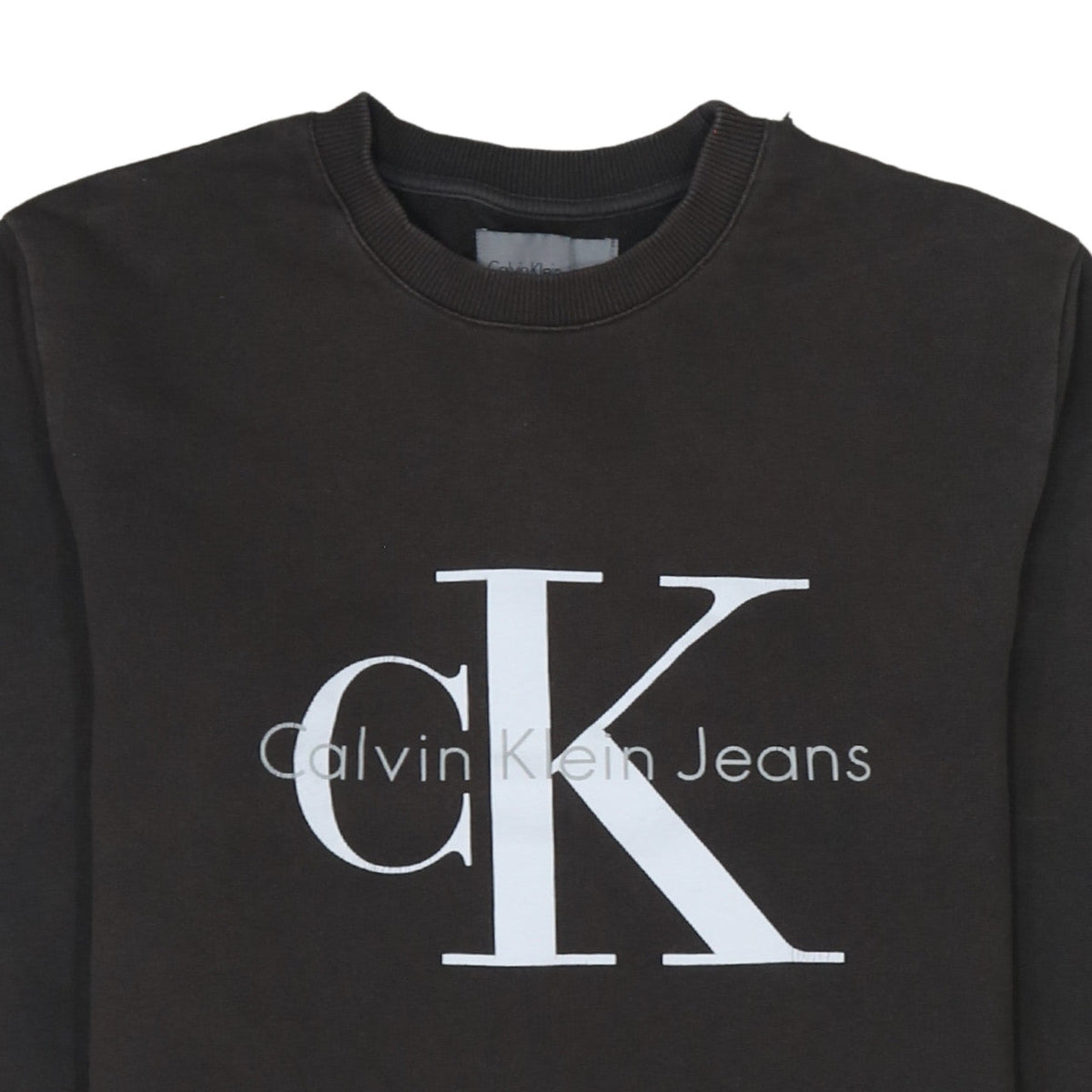 Mens UK Size XS Calvin Klein Jeans Black Pullover Sweatshirt