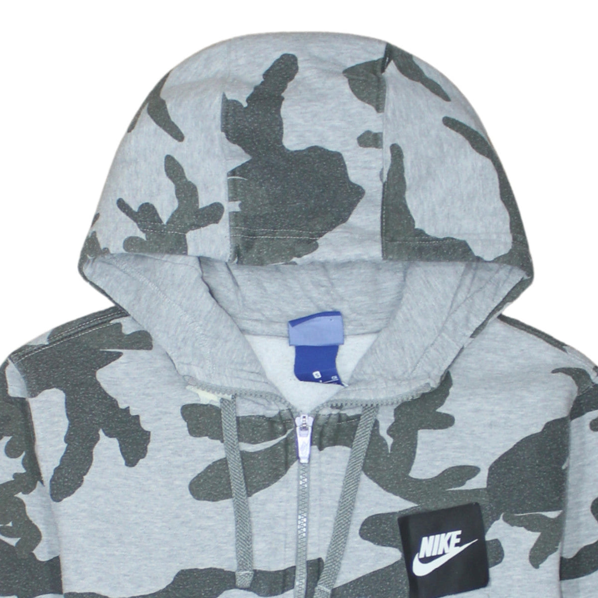 Mens UK Size S Nike Grey Full Zip Hoodie