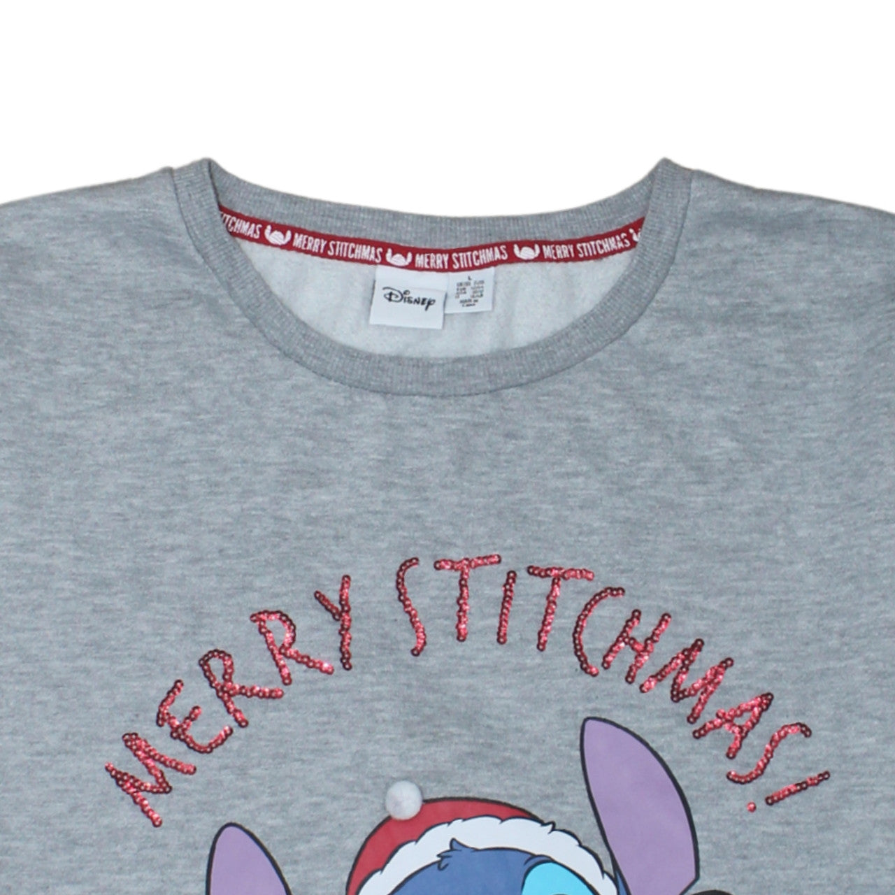 Womens UK Size L Disney Grey Pullover Sweatshirt