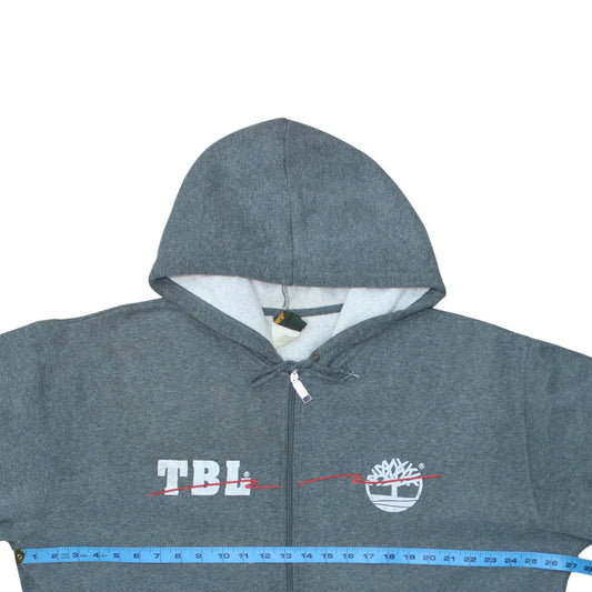 Mens UK Size XL Timberland Grey Full Zip Hoodie