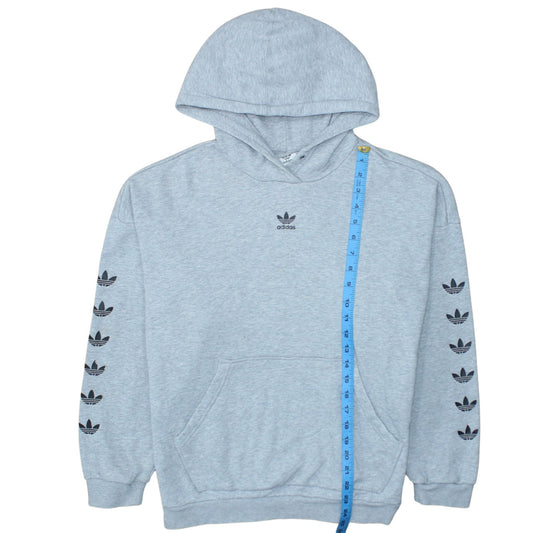 Womens UK Size 12 adidas Grey Pullover Hoodie