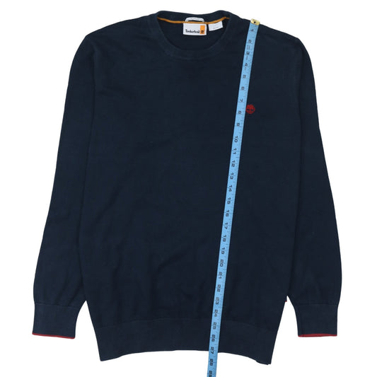 Timberland Men’s Blue Cotton Crew Neck Pullover Jumper XL