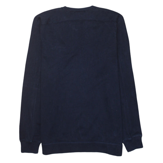 Lacoste Men's Blue Cotton Crew Neck Jumper Size L Classic Knit