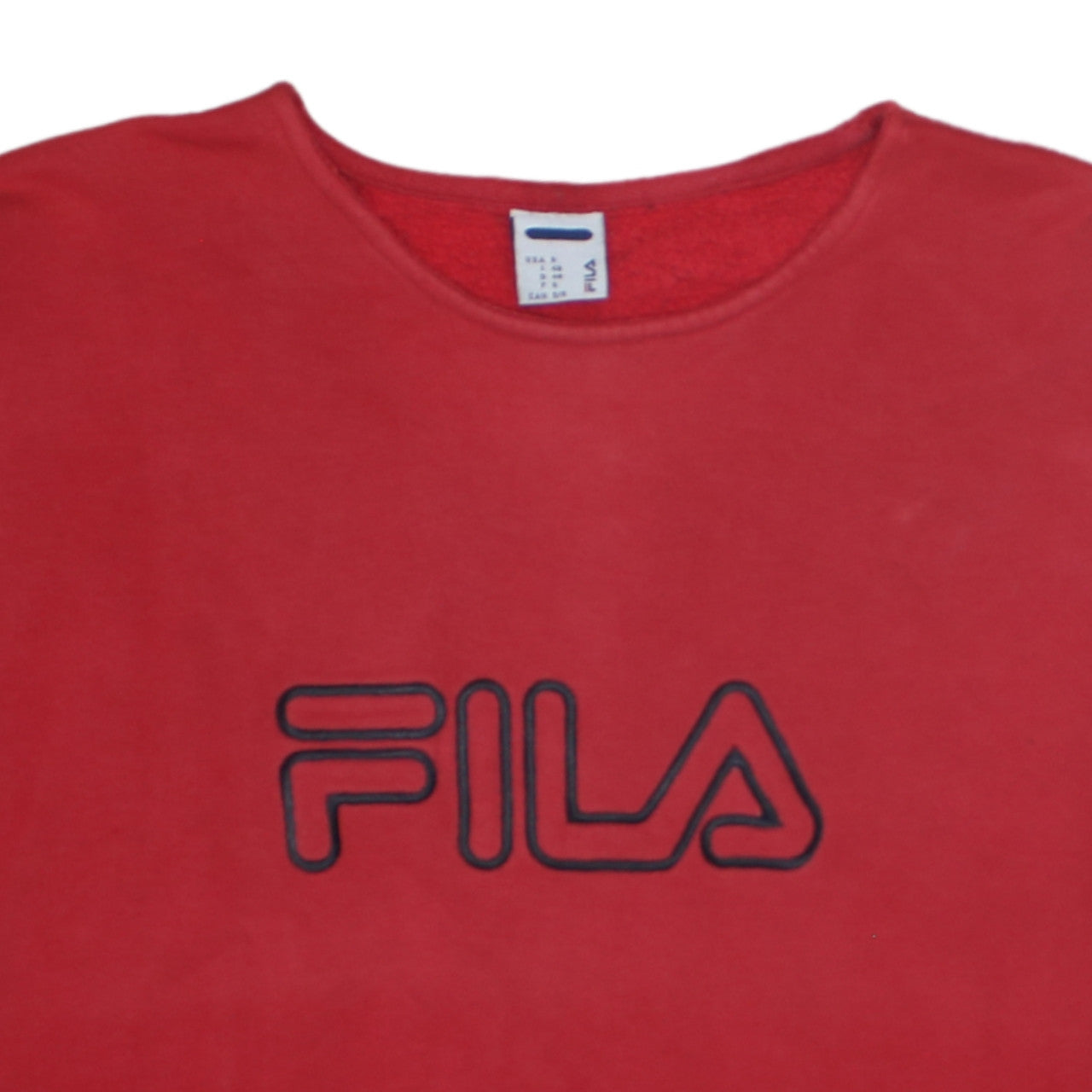 Mens UK Size S FILA Red Pullover Sweatshirt