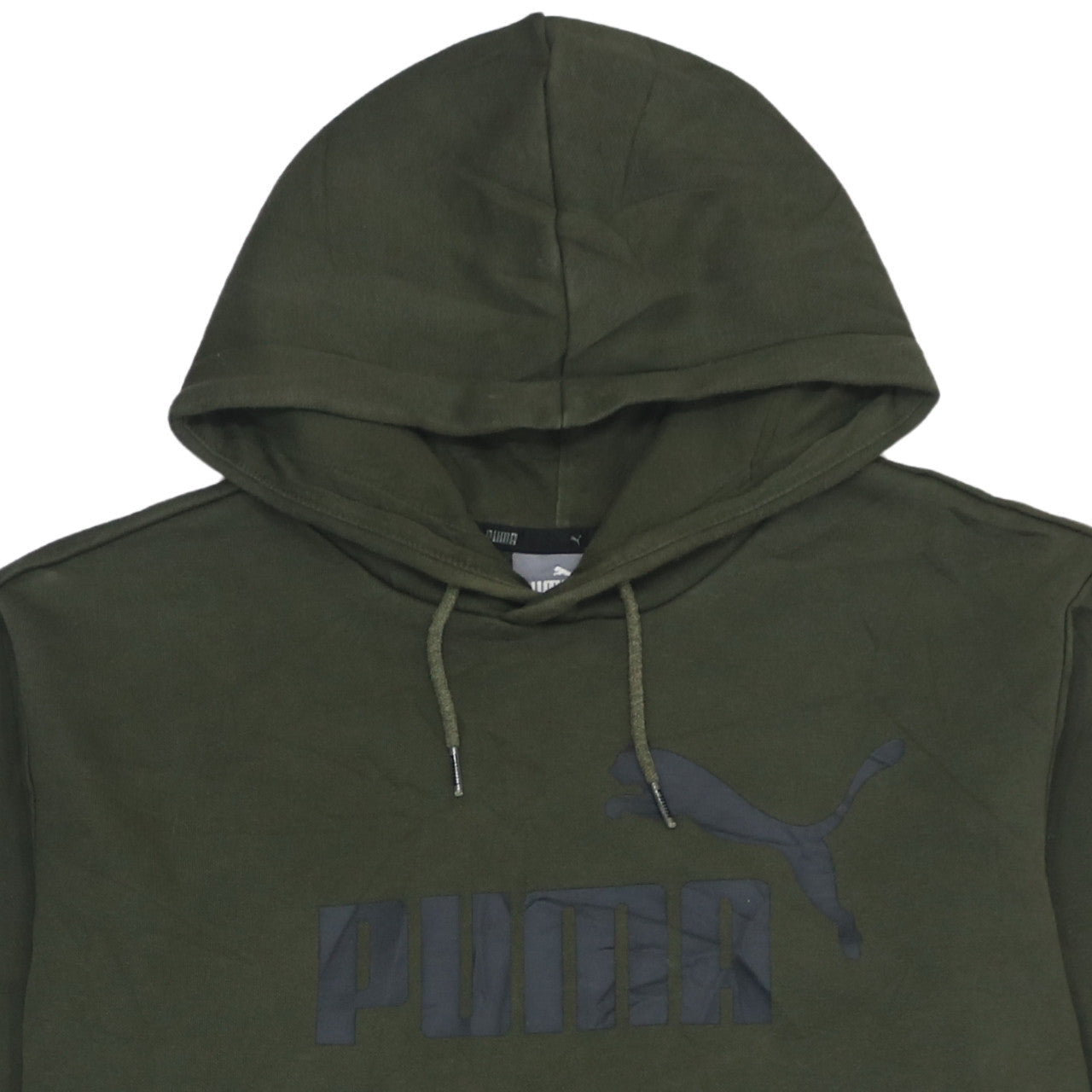 Mens UK Size L PUMA Green Pullover Hoodie