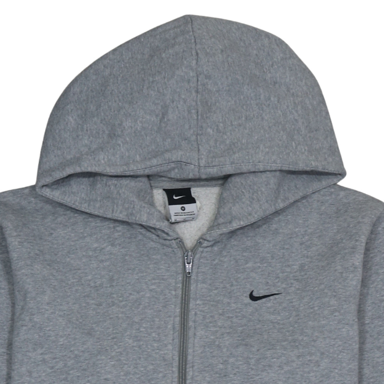 Mens UK Size M Nike Grey Full Zip Hoodie