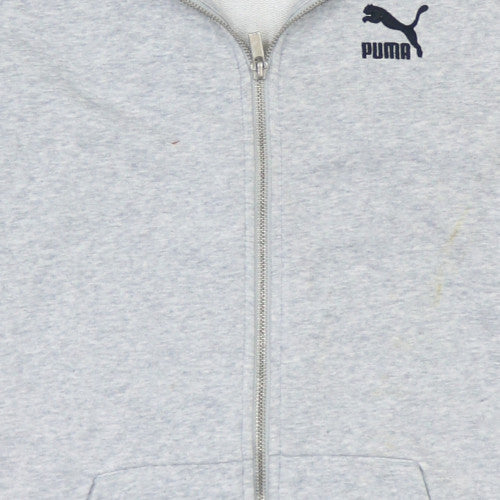 Mens UK Size XS PUMA Grey Full Zip Hoodie